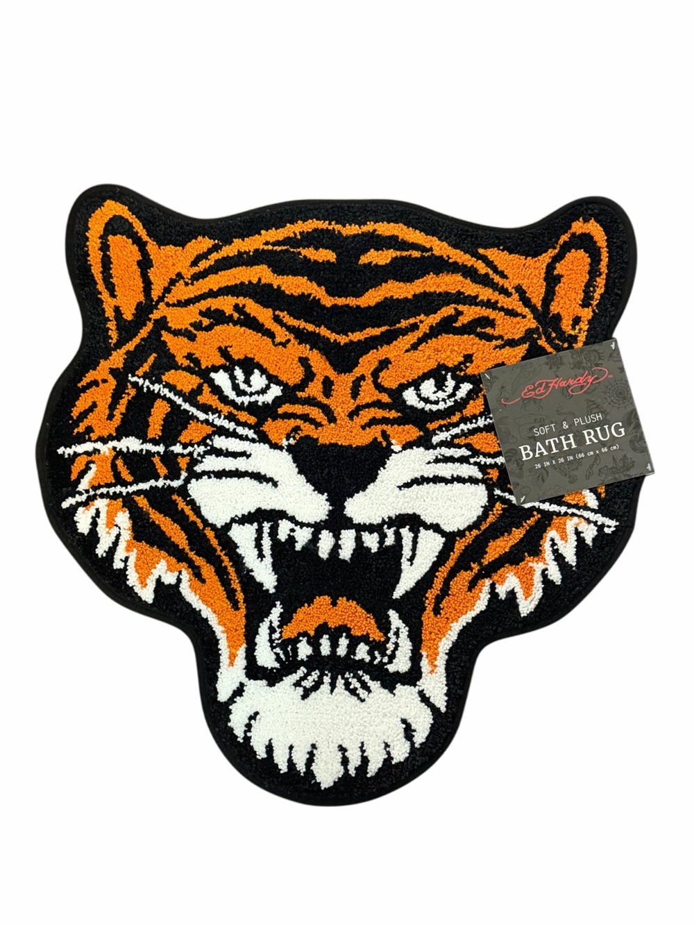 NWT Ed Hardy Soft & Plush Tiger Bath Rug 26x26